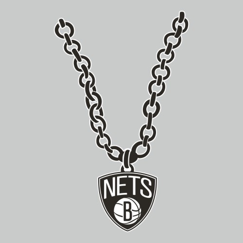 Brooklyn Nets Necklace logo iron on paper